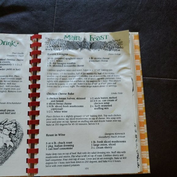 Welcome Home for the Holidays Cookbook [ Gooseberry Patch ] Used - Good - Picture 5 of 7